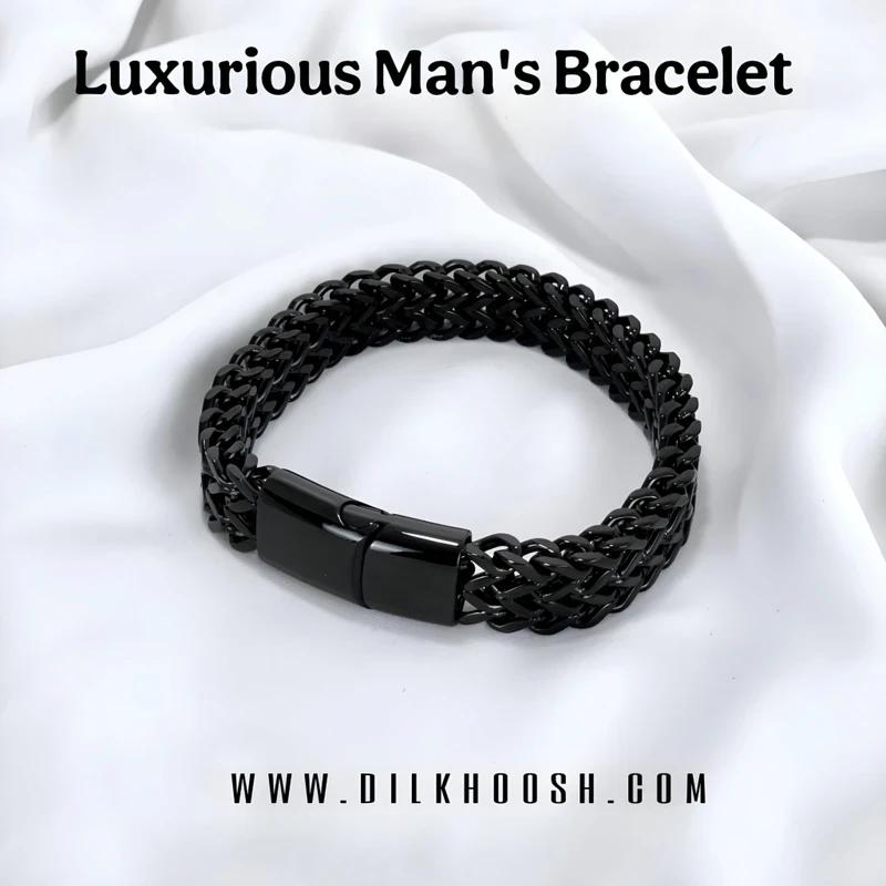 Pristine Artistry Raven silver Thick Cuban Chain Bracelet